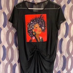 Black train shirt Large